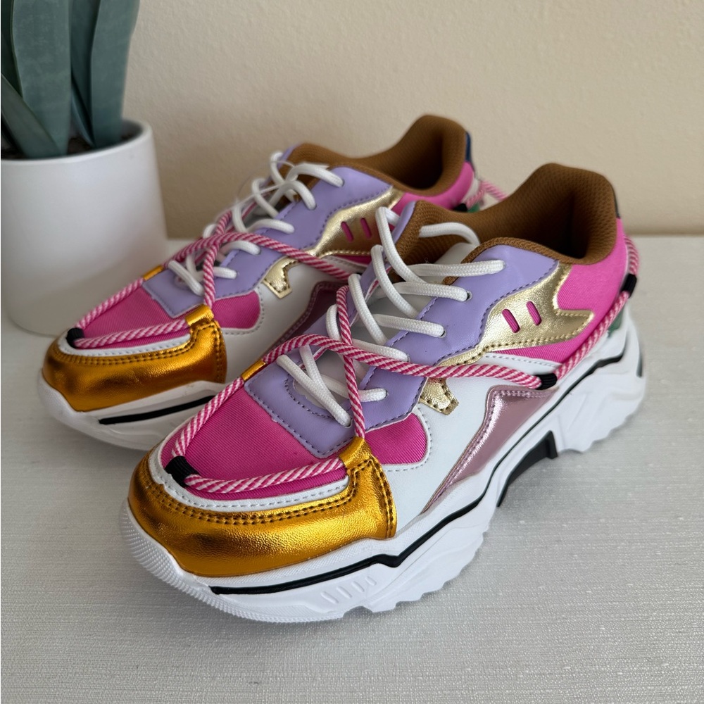 New Lucky Step Air Cooled Colorful Lightweight Sneakers - Picture 1 of 16